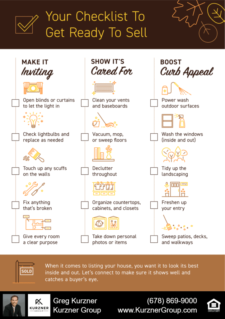 Your Checklist To Get Ready To Sell [INFOGRAPHIC]