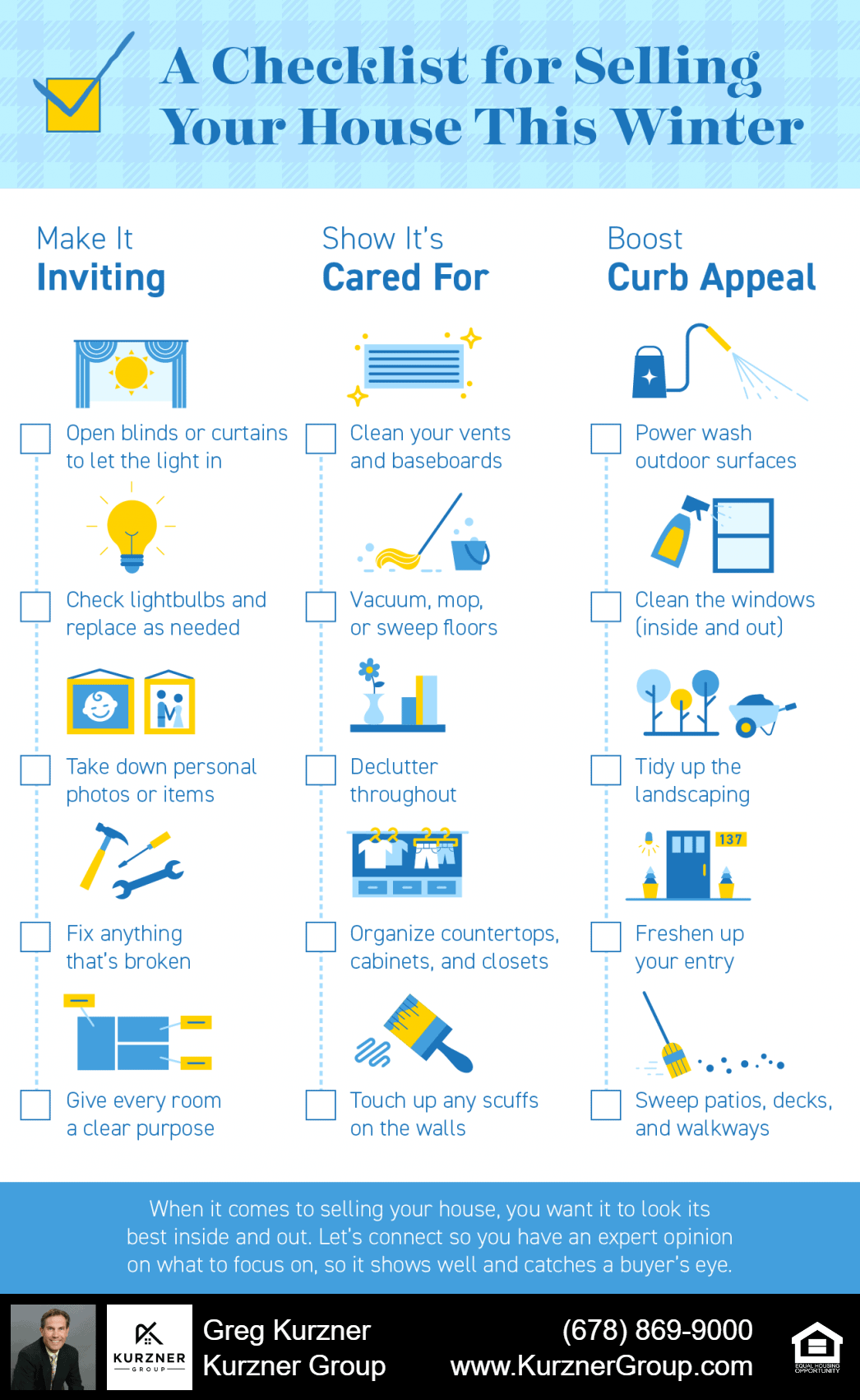 A Checklist for Selling Your House This Winter [INFOGRAPHIC]