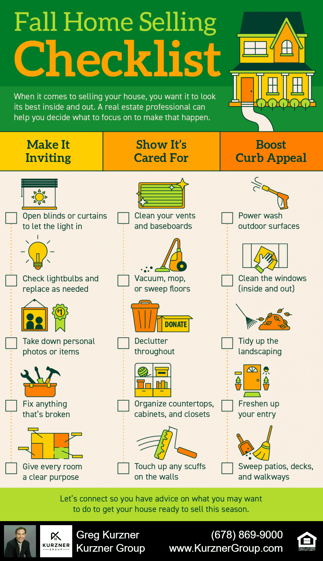 Fall Home Selling Checklist [INFOGRAPHIC