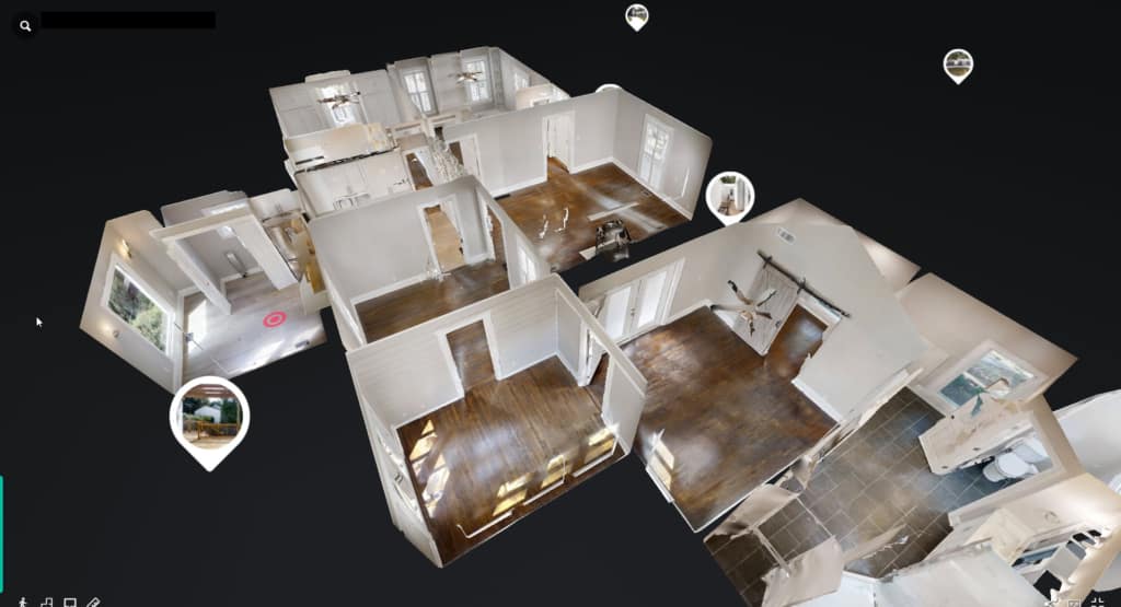Use 3D tours to view properties remotely.